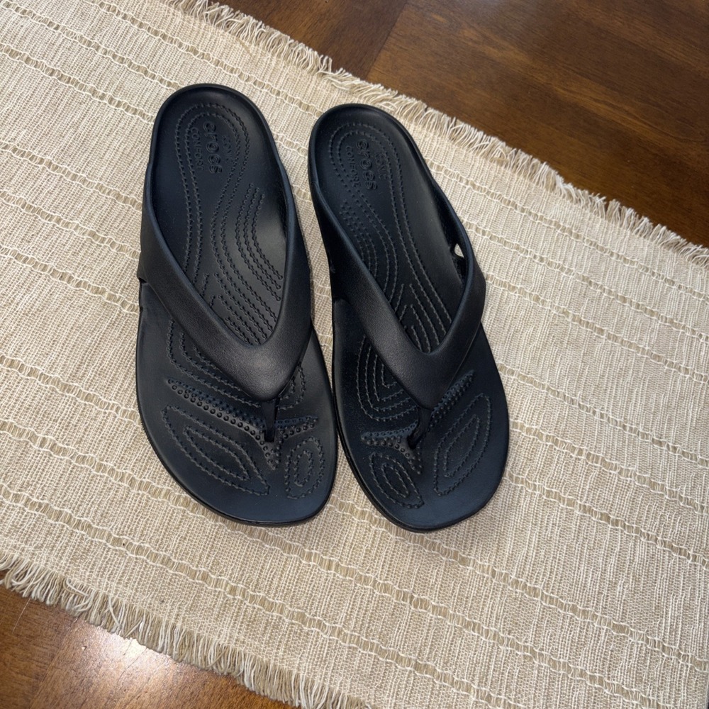 Crocs Kadee II Women's Flip-Flops - Black, US 10